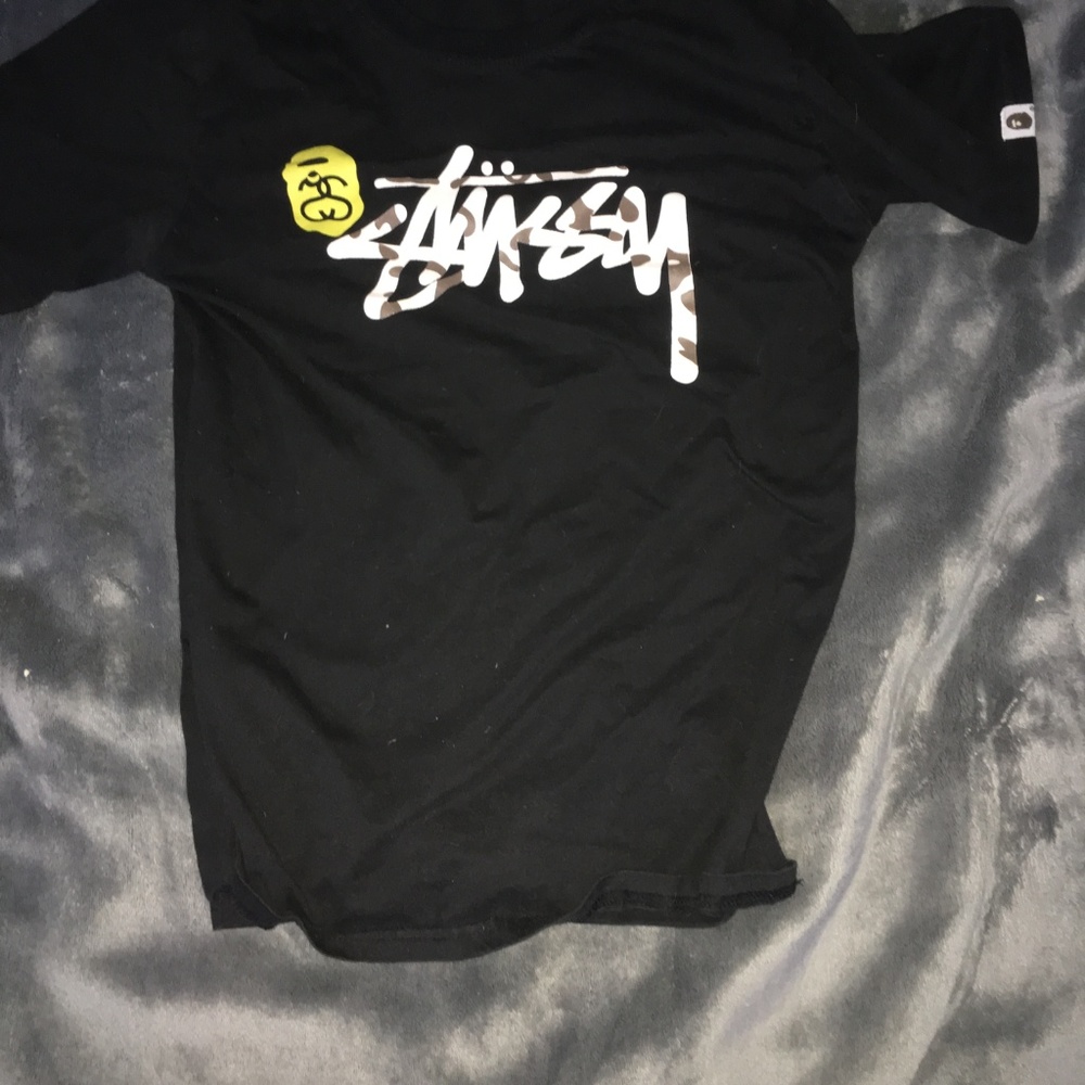 stussy x bape t shirt